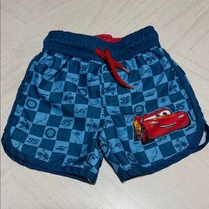 2t cars lightning McQueen Disney swim trunks